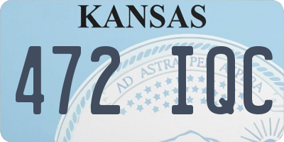 KS license plate 472IQC