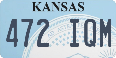 KS license plate 472IQM