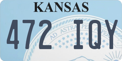 KS license plate 472IQY