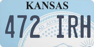 KS license plate 472IRH