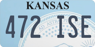 KS license plate 472ISE