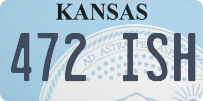 KS license plate 472ISH