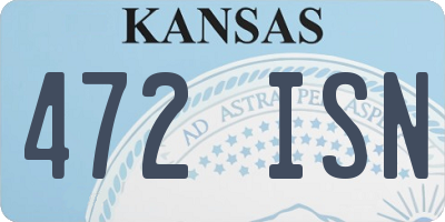 KS license plate 472ISN
