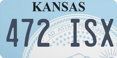 KS license plate 472ISX