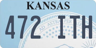 KS license plate 472ITH