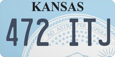 KS license plate 472ITJ
