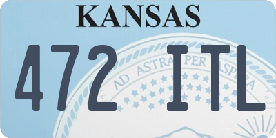 KS license plate 472ITL