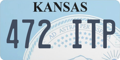 KS license plate 472ITP
