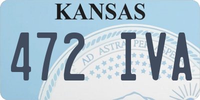 KS license plate 472IVA