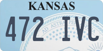 KS license plate 472IVC
