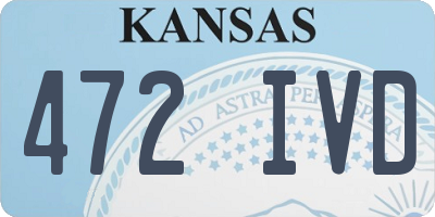 KS license plate 472IVD