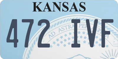 KS license plate 472IVF