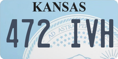 KS license plate 472IVH
