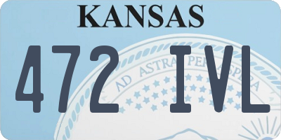 KS license plate 472IVL