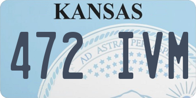 KS license plate 472IVM