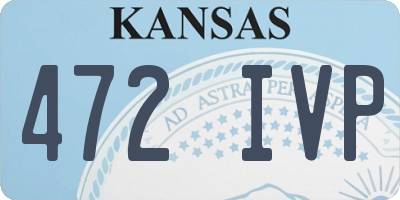 KS license plate 472IVP