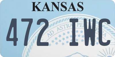 KS license plate 472IWC