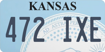 KS license plate 472IXE