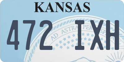 KS license plate 472IXH