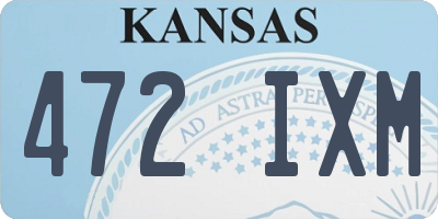 KS license plate 472IXM