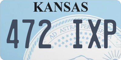KS license plate 472IXP