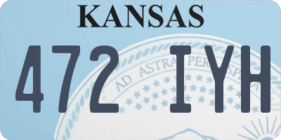 KS license plate 472IYH