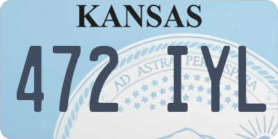 KS license plate 472IYL