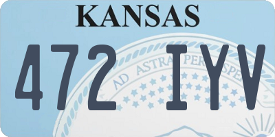 KS license plate 472IYV