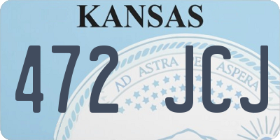 KS license plate 472JCJ