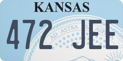 KS license plate 472JEE