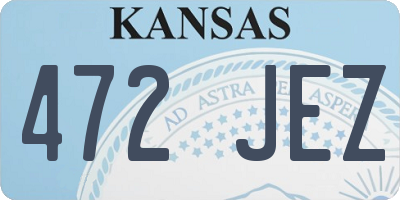 KS license plate 472JEZ