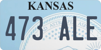 KS license plate 473ALE