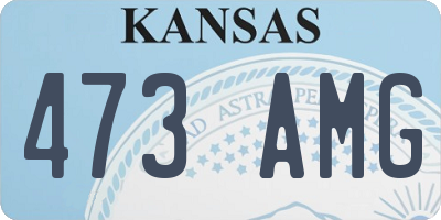KS license plate 473AMG