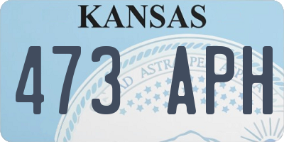 KS license plate 473APH