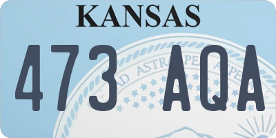 KS license plate 473AQA