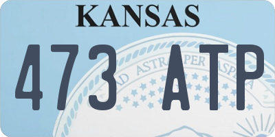 KS license plate 473ATP