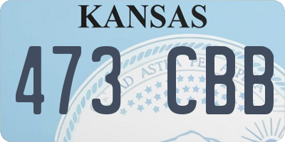 KS license plate 473CBB