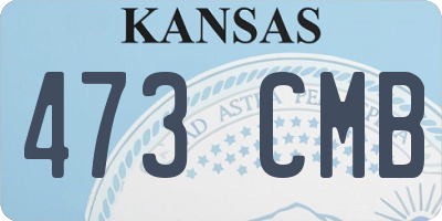 KS license plate 473CMB