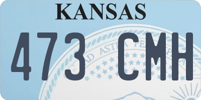KS license plate 473CMH