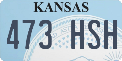 KS license plate 473HSH