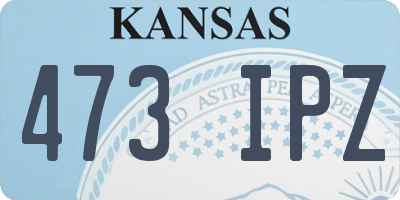 KS license plate 473IPZ