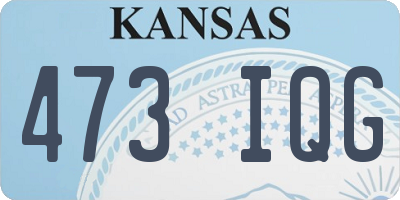 KS license plate 473IQG