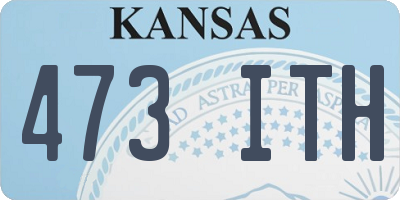 KS license plate 473ITH