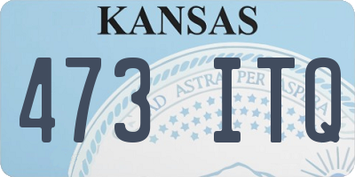 KS license plate 473ITQ