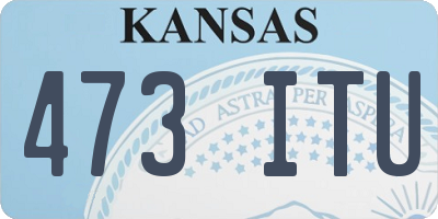 KS license plate 473ITU