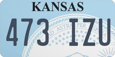 KS license plate 473IZU