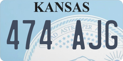 KS license plate 474AJG