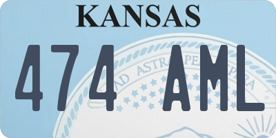KS license plate 474AML