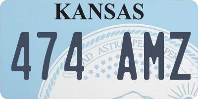KS license plate 474AMZ