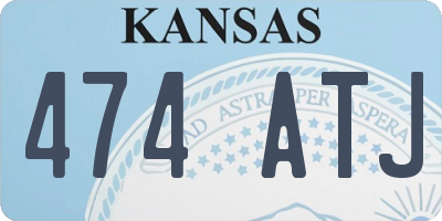 KS license plate 474ATJ